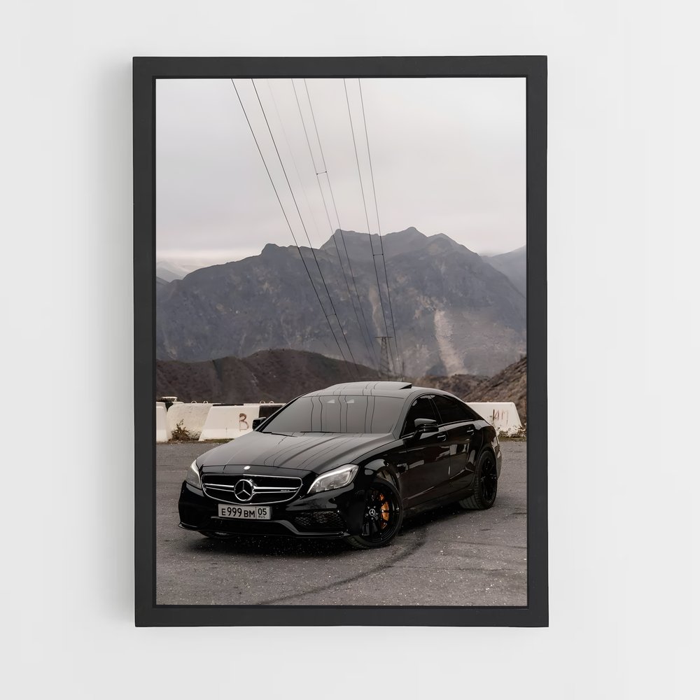 Poster Montagne et Puissance – affiche Mercedes (vue 2)